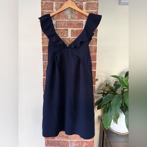 Sezane Olymea Dress in Navy, Size 40